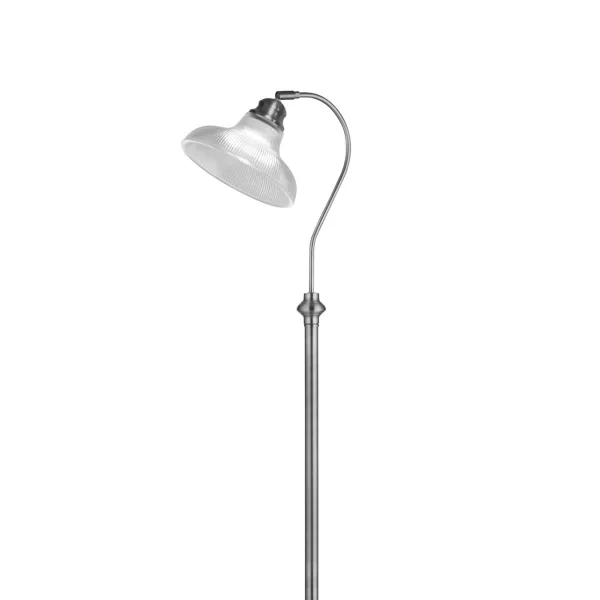Searchlight Bistro III - lampadaire - Ø 27,5 x 141 cm - argent satiné