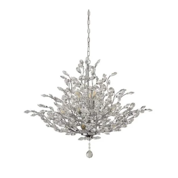 Searchlight Bouquet - lampe suspendue - Ø 84 x 158 cm - chrome