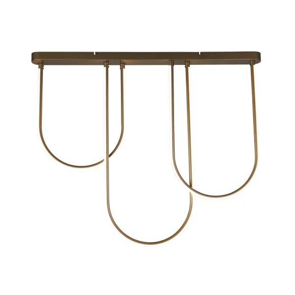 Searchlight Chime - plafonnier - 100 x 92 cm - 35W LED dimmable inclus - bronze