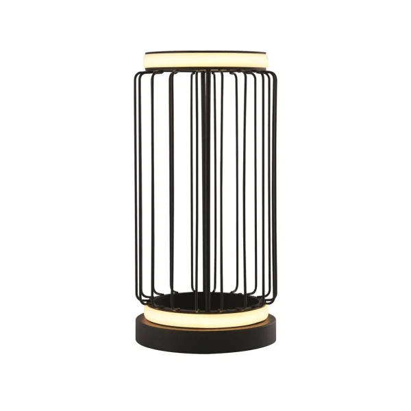 Searchlight Circolo - lampe de table - Ø 16 x 33 cm - 12W LED inclus - noir et blanc