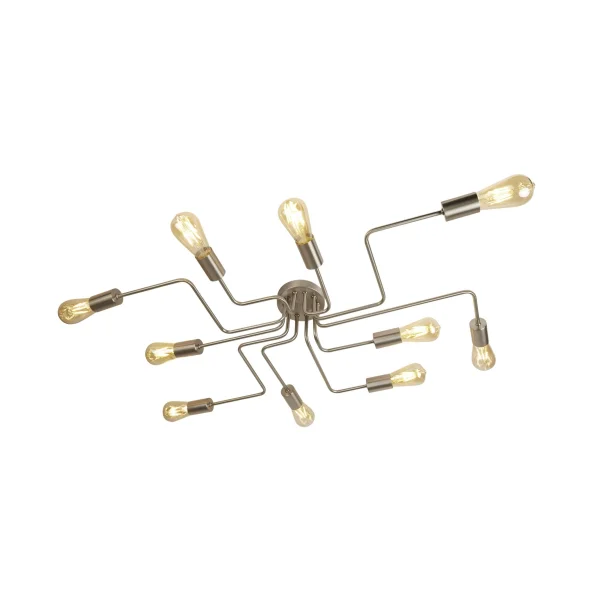 Searchlight Circuit - plafonnier - 82 x 52 x 12 cm - argent satiné
