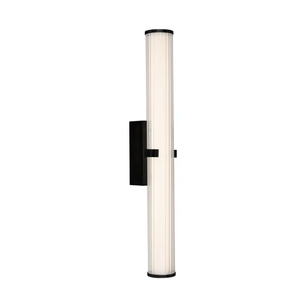 Searchlight Clamp - applique murale - 63 x 8,5 cm - 21W LED dimmable inclus - IP44 - noir et transparent