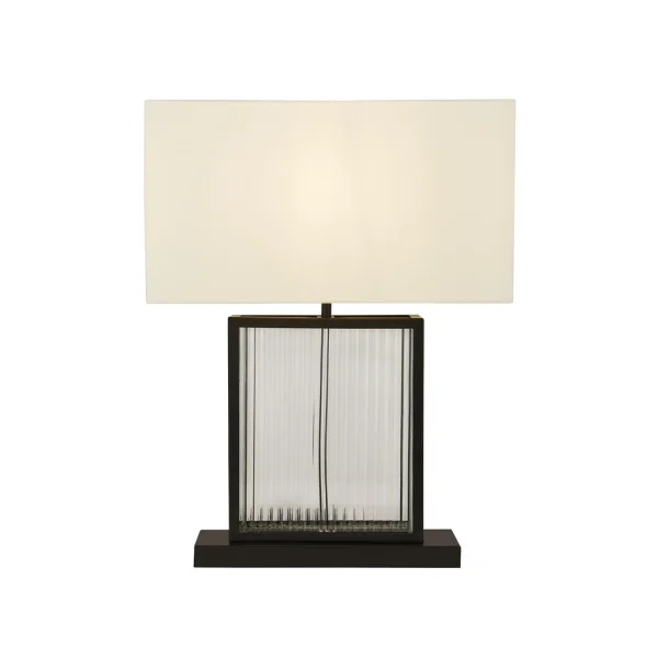 Searchlight Clarendon - lampe à poser - 40 x 53 cm - noir et blanc
