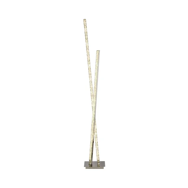 Searchlight Clover - lampadaire - 147 cm - 30W LED inclus - chrome