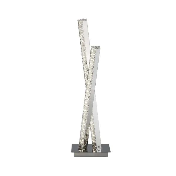Searchlight Clover - lampe de table - 56 cm - 11W LED inclus - chrome