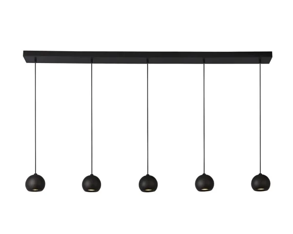 Searchlight Eindhoven - lampe suspendue - 160 x 12 x 200 cm - noir sable