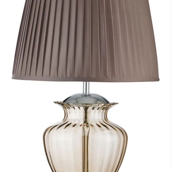Searchlight Elina - lampe à poser - 69 cm - brun et ambre
