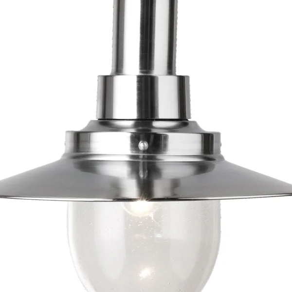Searchlight Fisherman - lampe suspendue - Ø 39 x 94 cm - argent satiné