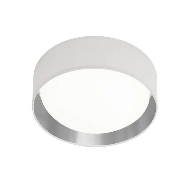 Searchlight Gianna - plafonnier - Ø 37 x 10,5 cm - 15W LED inclus - argenté