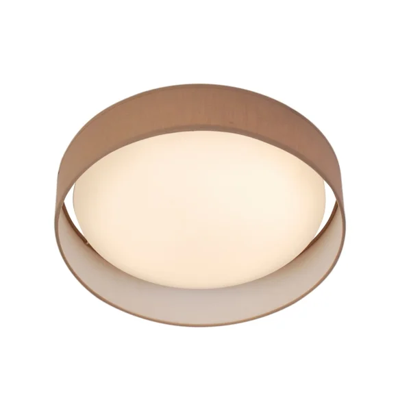 Searchlight Gianna - plafonnier - Ø 50 x 12,5 cm - 25W LED inclus - brun