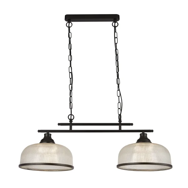 Searchlight Highworth - lampe suspendue - 75 x 120 cm - noir mat