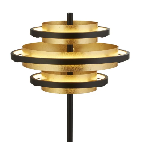Searchlight Hive - lampe à poser - Ø 32 x 43,5 cm - 14W LED inclus - noir et or