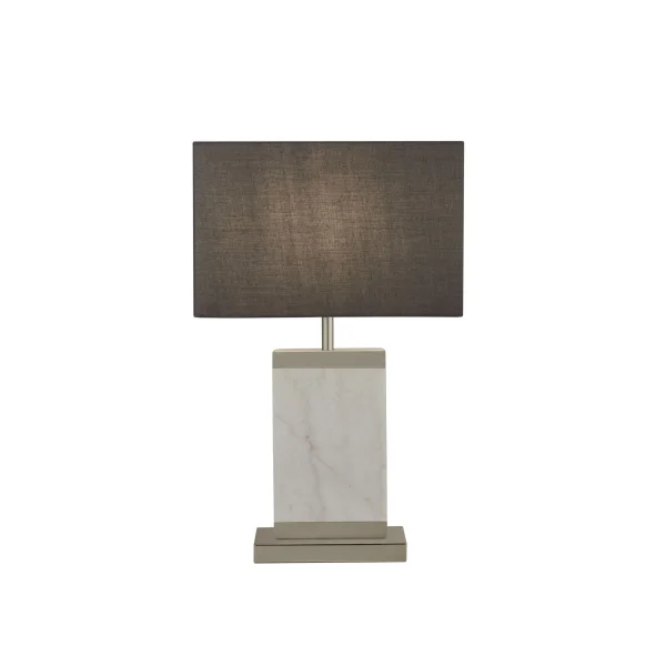 Searchlight - lampe à poser - 20 x 20 x 55 cm - gris et blanc