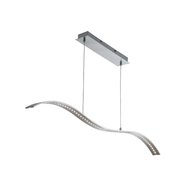 Searchlight LED Bar Lights - lampe suspendue - 100 x 8 x 120 cm - 10W LED inclus - argent satiné