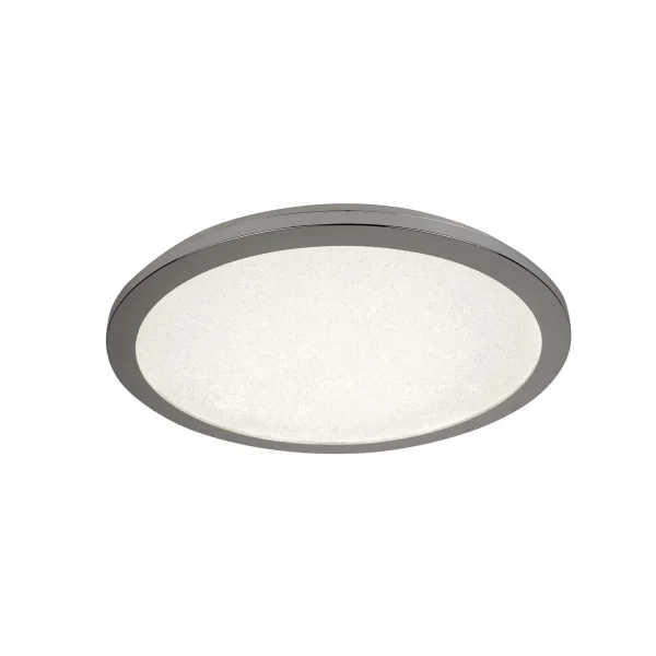 Searchlight LED Bathroom - plafonnier de salle de bains - Ø 60 x 3,2 cm - 26W LED inclus - IP44 - chrome