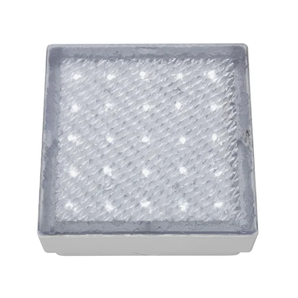 Searchlight LED Outdoor - spot extérieur au sol - 15 x 15 x 7,6 cm - 1,5W LED inclus - IP68 - transparent