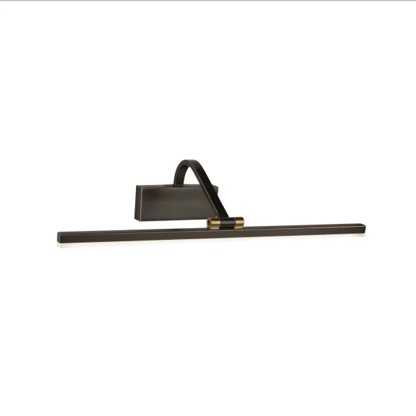 Searchlight LED Picture Lights - applique murale - 51 x 11 cm - 12W LED inclus - noir brossé doré