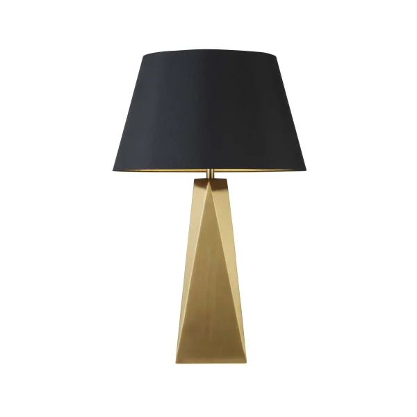 Searchlight Maldon - lampe à poser - Ø 33 x 58 cm - noir et or