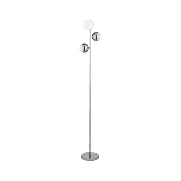 Searchlight Marbles - lampadaire - Ø 25 x 152 cm - 5W LED inclus - chrome