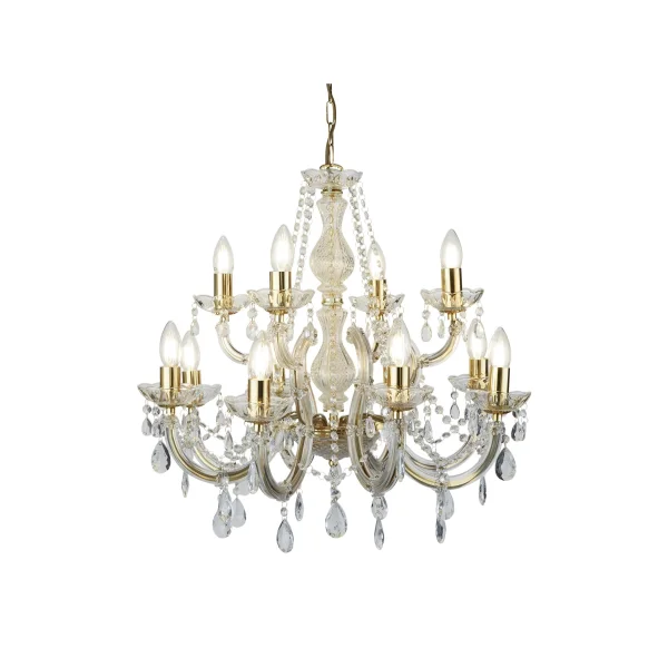 Searchlight Marie Therese - lustre - Ø 63 x 120 cm - or