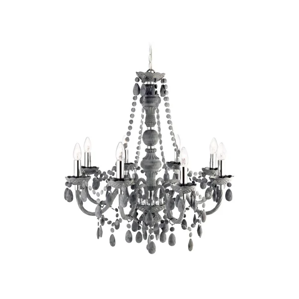 Searchlight Marie Therese - lustre - Ø 74 x 150 cm - gris anthracite