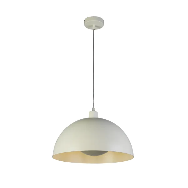 Searchlight Mars - lampe suspendue - Ø 40 x 150 cm - crème mat et crème