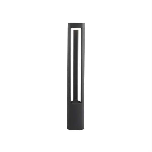 Searchlight Michigan - lampe de jardin - 13 x 13 x 80 cm - 5,5W LED inclus - IP54 - gris foncé