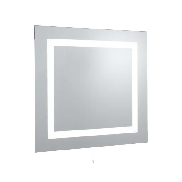 Searchlight Miroirs de salle de bain - miroir avec éclairage - 70 x 65 cm - 10W LED inclus - IP44 - blanc