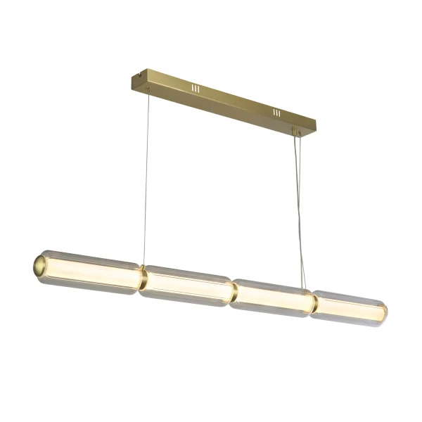 Searchlight Mod - lampe suspendue - 110 x 130 cm - 3 niveaux de gradation - 24W LED inclus - laiton satiné