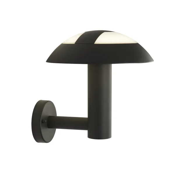 Searchlight Mushroom - Applique d'extérieur - 17 x 30 cm - 15W LED inclus - IP44 - gris foncé