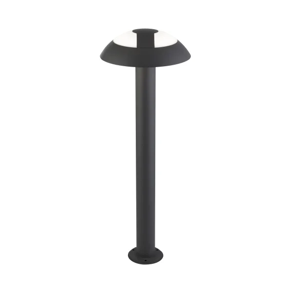 Searchlight Mushroom - lampe de jardin - Ø 17 x 73 cm - 15W LED inclus - IP44 - gris foncé