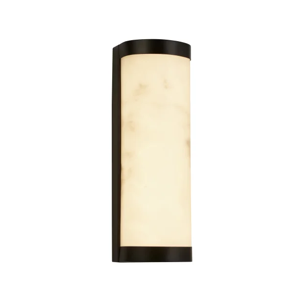 Searchlight Nile - applique murale - 8 x 25 cm - 8W LED dimmable inclus - noir mat