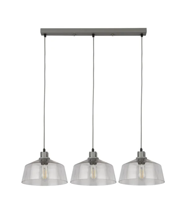 Searchlight Odeon - lampe suspendue - 80 x 120 cm - gris