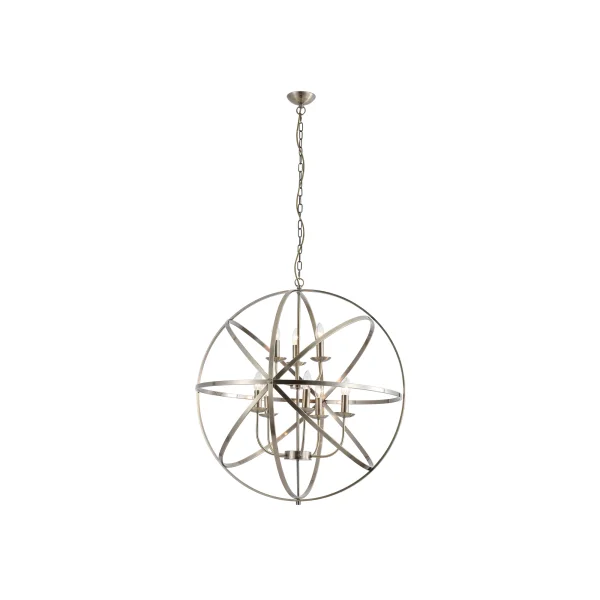 Searchlight Orbit - lampe suspendue - Ø 80 x 200 cm - laiton antique