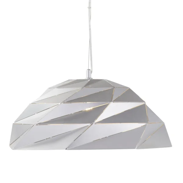 Searchlight Origami - lampe suspendue - Ø 47 x 150 cm - argenté