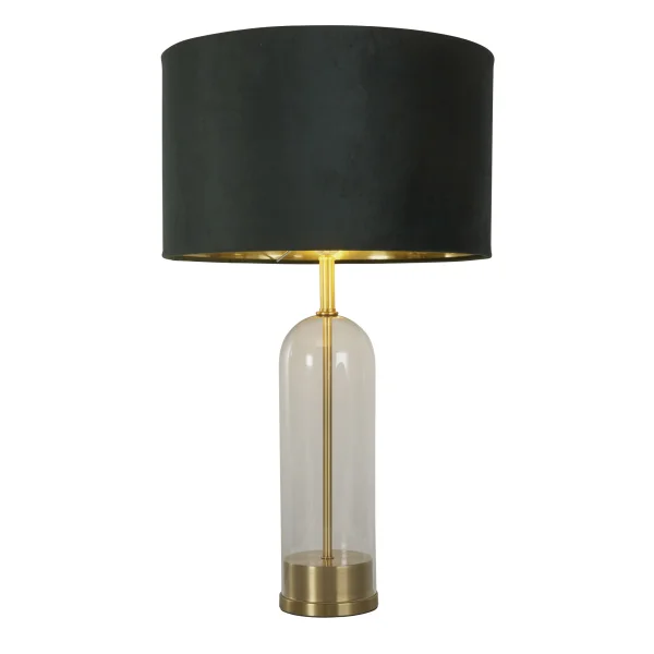Searchlight Oxford - lampe à poser - Ø 40 x 51 cm - noir, or et vert
