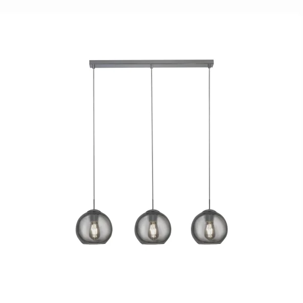 Searchlight Pendants - lampe suspendue - 80 x 20 x 150 cm - verre fumé et chrome