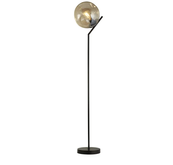 Searchlight Punch - lampadaire - 30 x 150 cm - noir et champagne