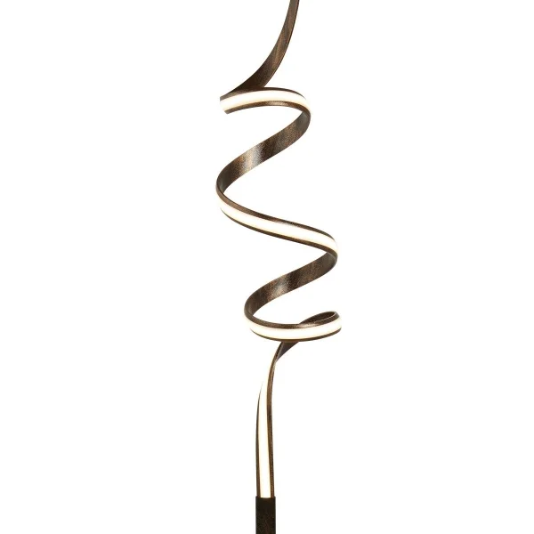 Searchlight Ribbon - lampadaire - Ø 25 x 161 cm - 14W dimmable LED inclus - rustic brown