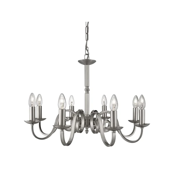 Searchlight Richmond - lustre - Ø 65 x 94 cm - argent satiné