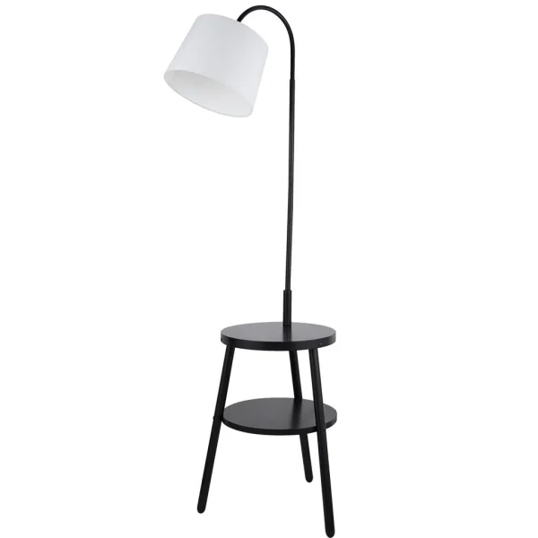 Searchlight Ridge - lampadaire - 55 x 50 x 166 cm - noir et blanc