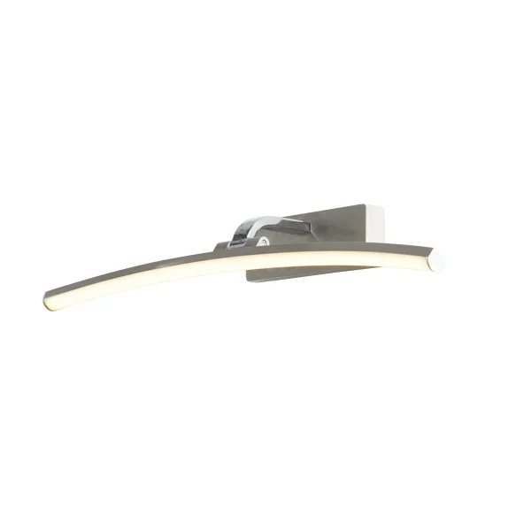 Searchlight Santorini - applique murale - 50 x 9 cm - 11W LED inclus - argent satiné et chrome
