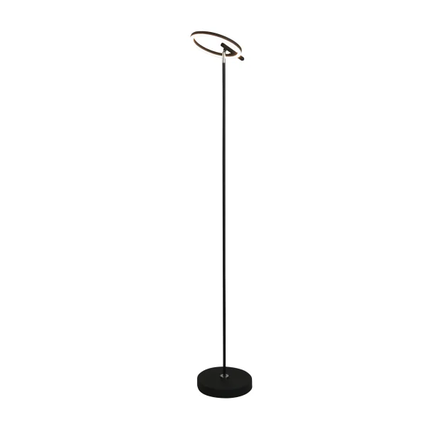 Searchlight Space - lampadaire - Ø 30 x 140 cm - 10W LED inclus - noir