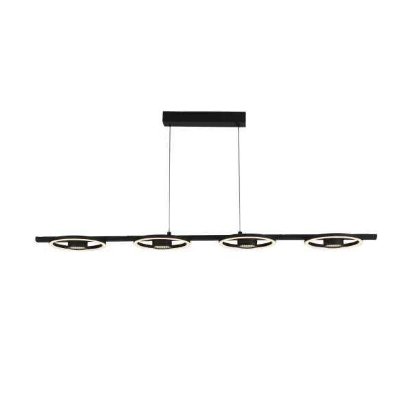 Searchlight Space - lampe suspendue - 120 x 120 cm - 36W LED inclus - noir