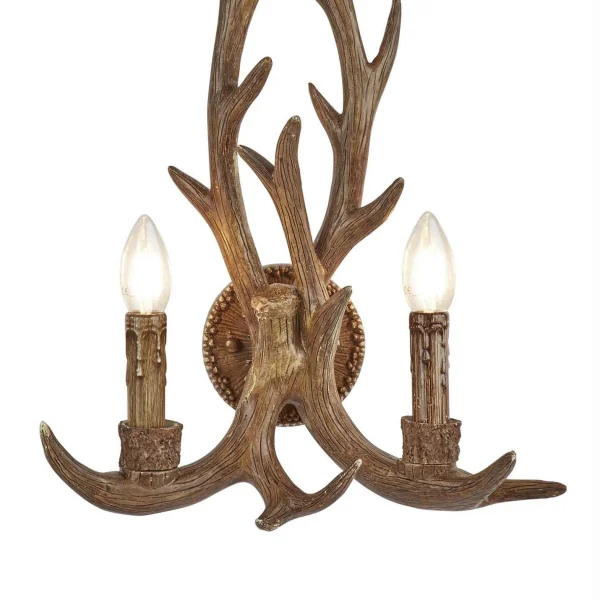 Searchlight Stag - applique murale - 36 x 46 cm - brun