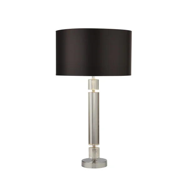 Searchlight Table - lampe à poser - Ø 35 x 62 cm - noir et chrome