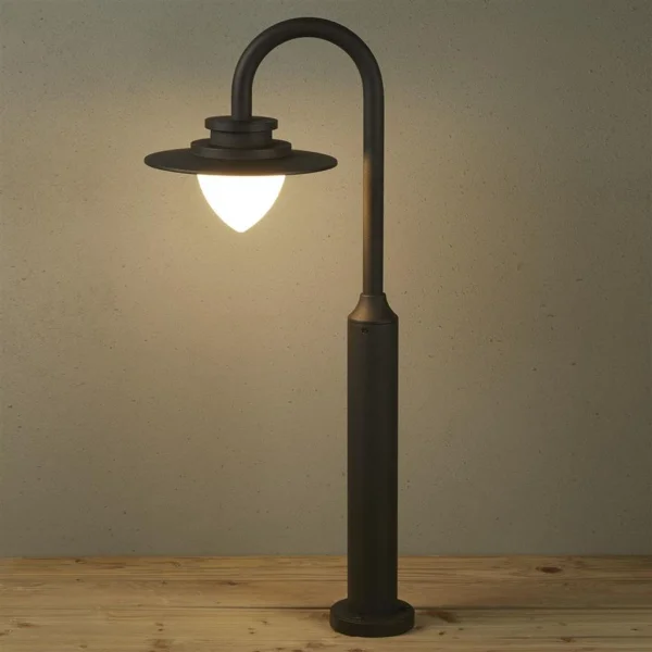 Searchlight Texas - jardinière - 34 x 80 cm - LED 9 W incluse - IP54 - noir