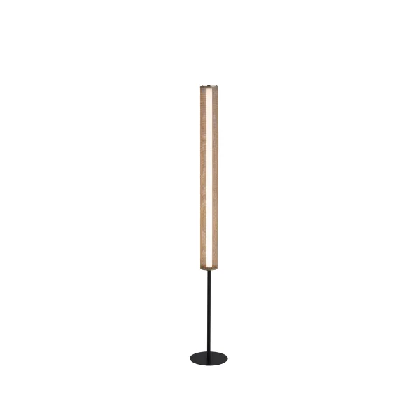 Searchlight Thread - lampadaire - Ø 22 x 156 cm - 3 niveaux de gradation - 27W LED inclus - or et noir mat