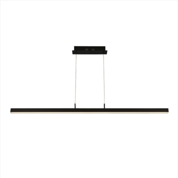 Searchlight Tribeca - lampe suspendue - 118,5 x 8 x 123 cm - 16,5W LED inclus - noir et blanc mat