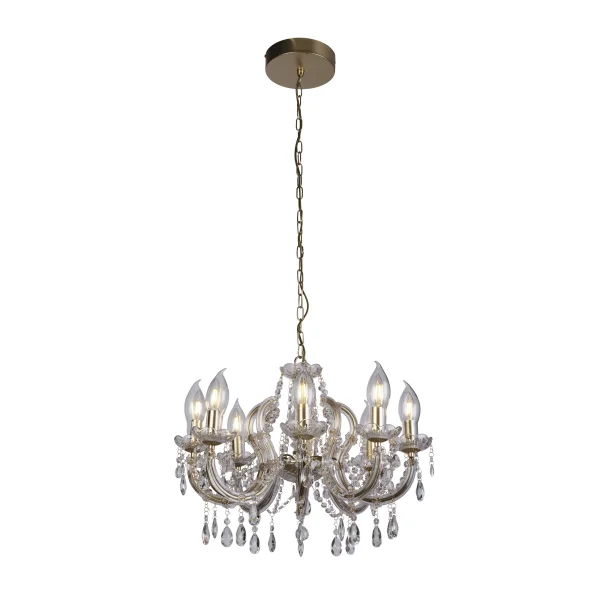 Searchlight Utah - lustre - Ø 60 x 150 cm - IP65 - or et transparent